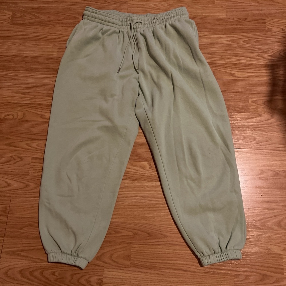 H&M Olive Green Fleece Sweatpants